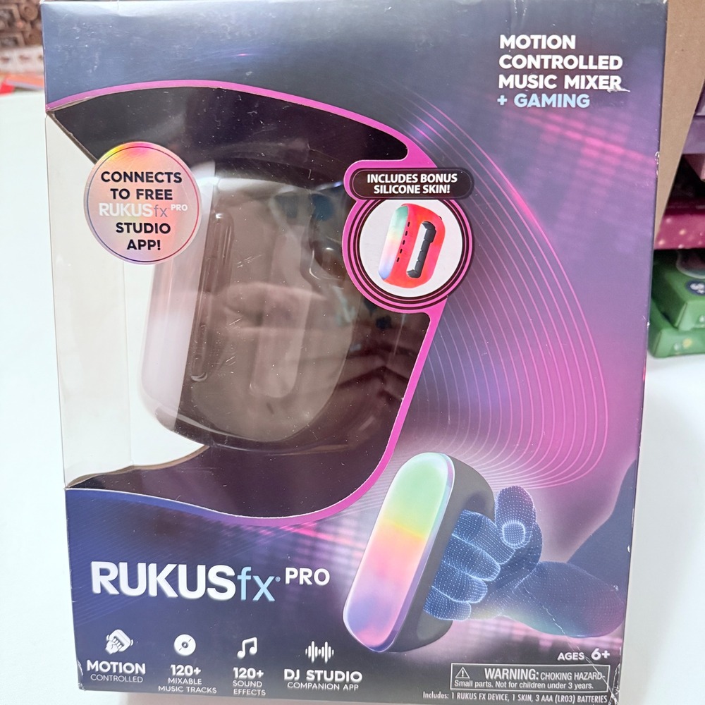 RUKUSfx PRO Motion Controlled Music Mixer Kids Unisex OS Black New DJ Studio Toy